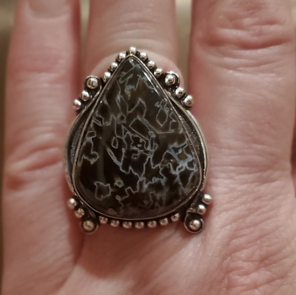 New Stick Agate 925 Silver Ring. - Picture 2 of 8